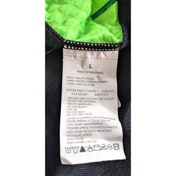 Saucony Men's Jacket Black Full Zip Flex Shell Run Shield Windbreaker Hologram L - Picture 10 of 12